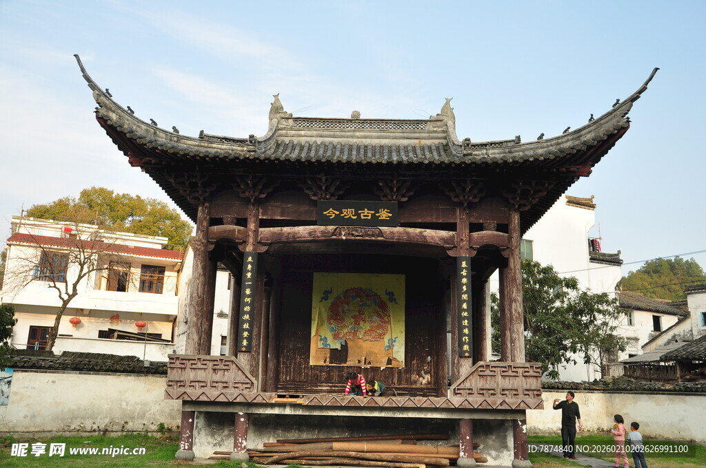 婺源古色古香中式传统阁楼