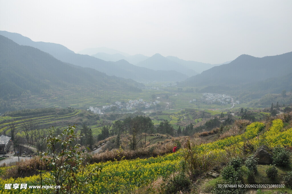 婺源山间田园美景