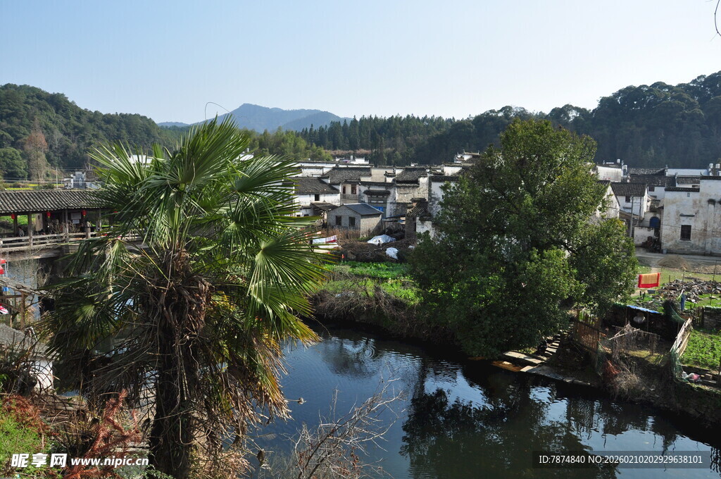 婺源乡村河畔美景
