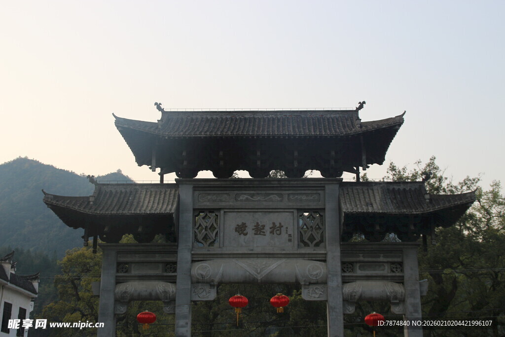 婺源中式牌坊 古朴典雅的建筑