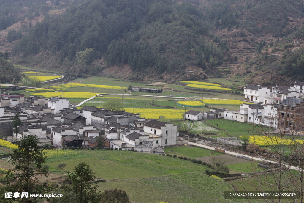 婺源山村田园风光美景