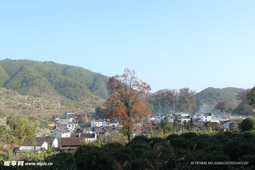 婺源山村美景 宁静自然村落