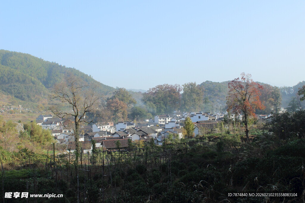 婺源山村风光远眺