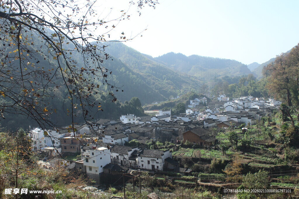婺源山村美景俯瞰图