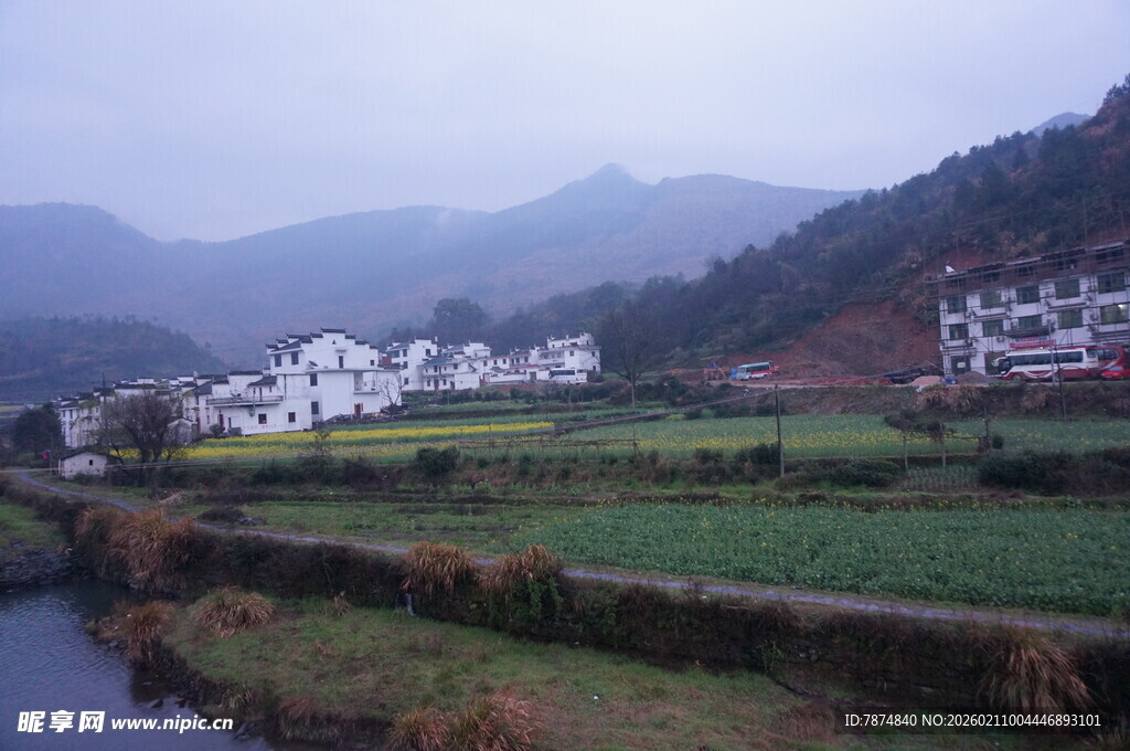 婺源乡村田园风光与民居景色