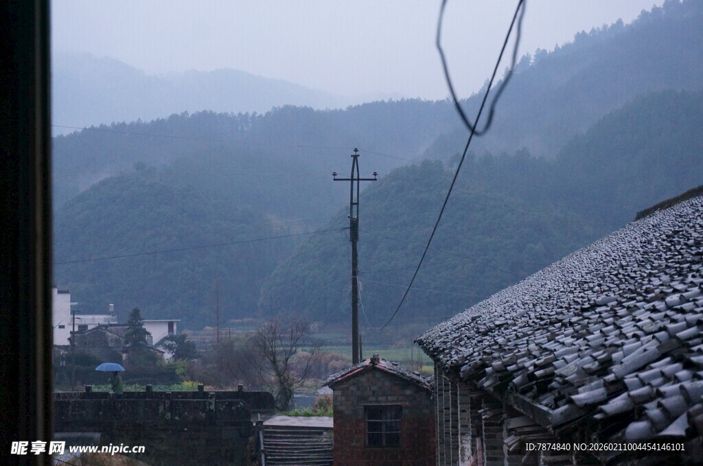 婺源山村冬日景象