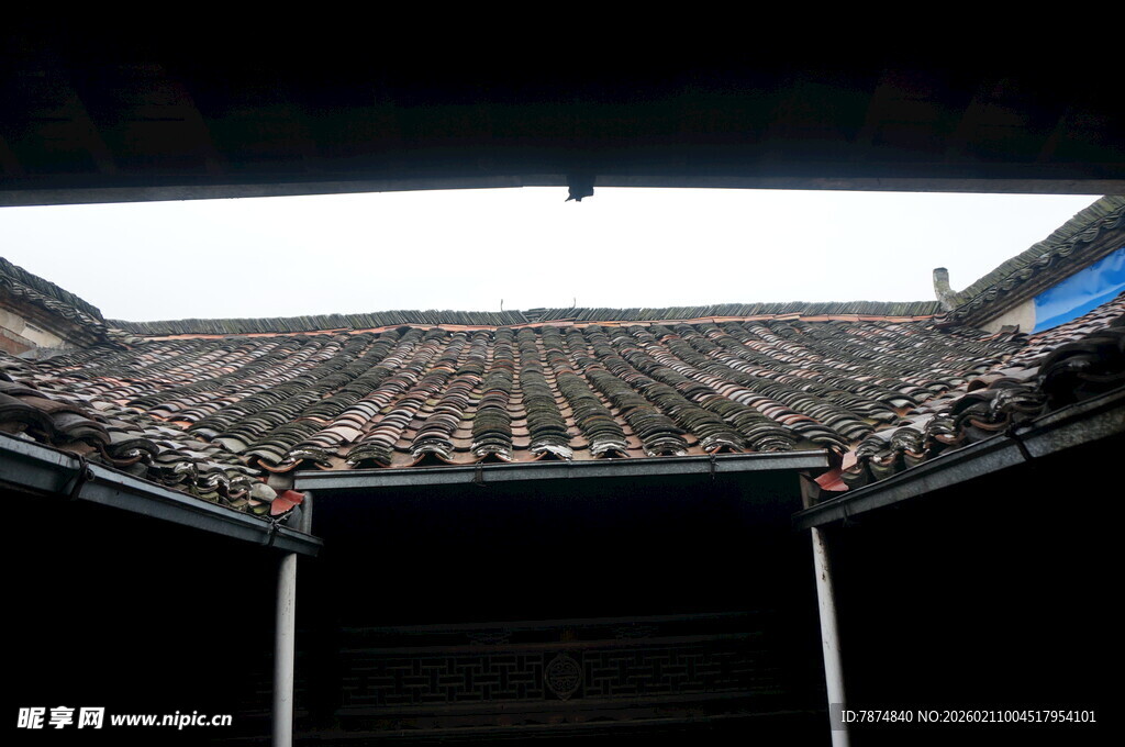 婺源中式古建筑内景