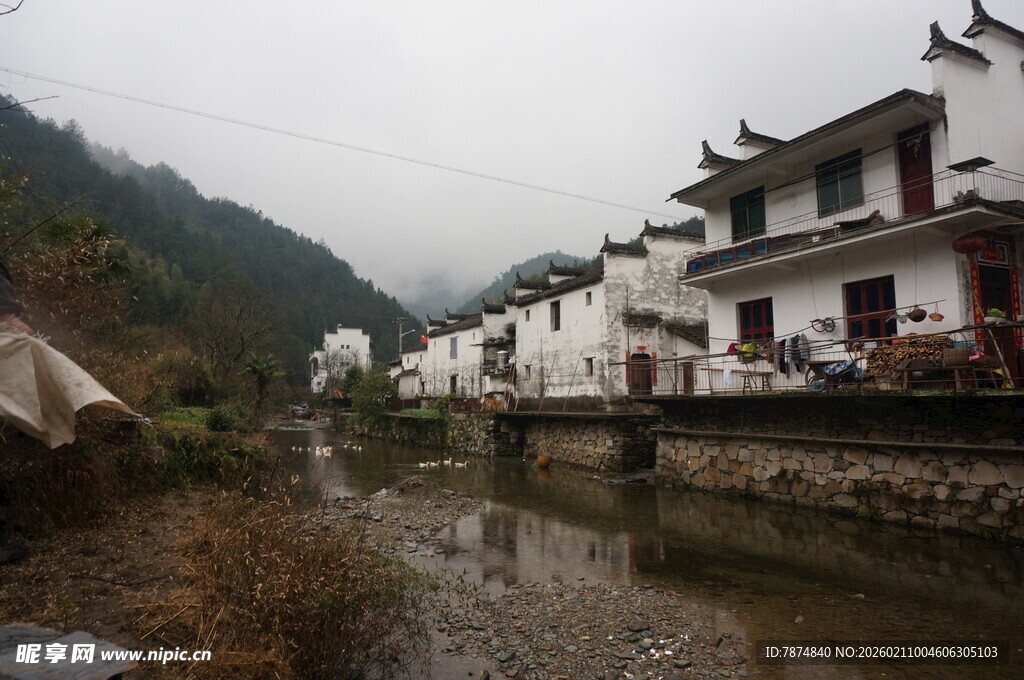 婺源江南水乡古村落景致