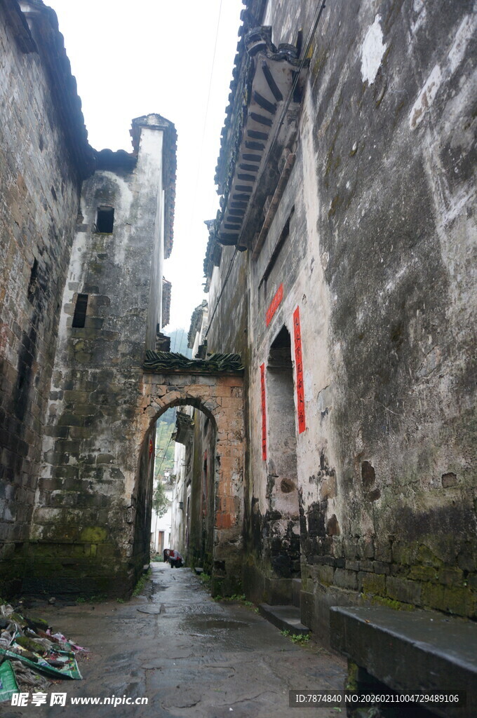 婺源古巷幽径 岁月斑驳的景致