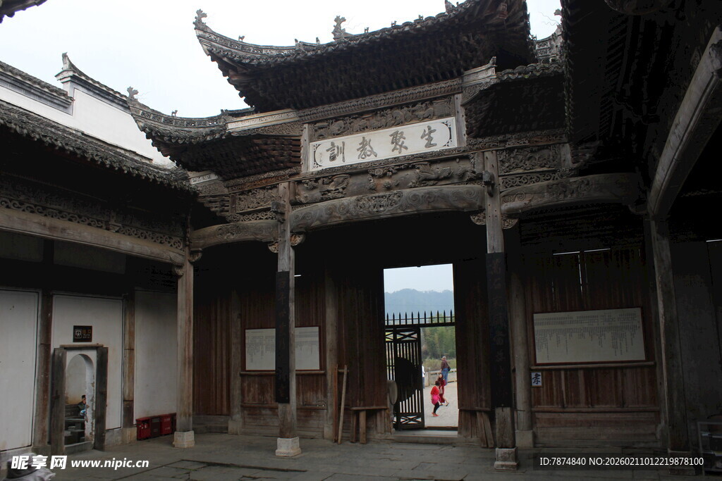 婺源古色古香中式传统建筑