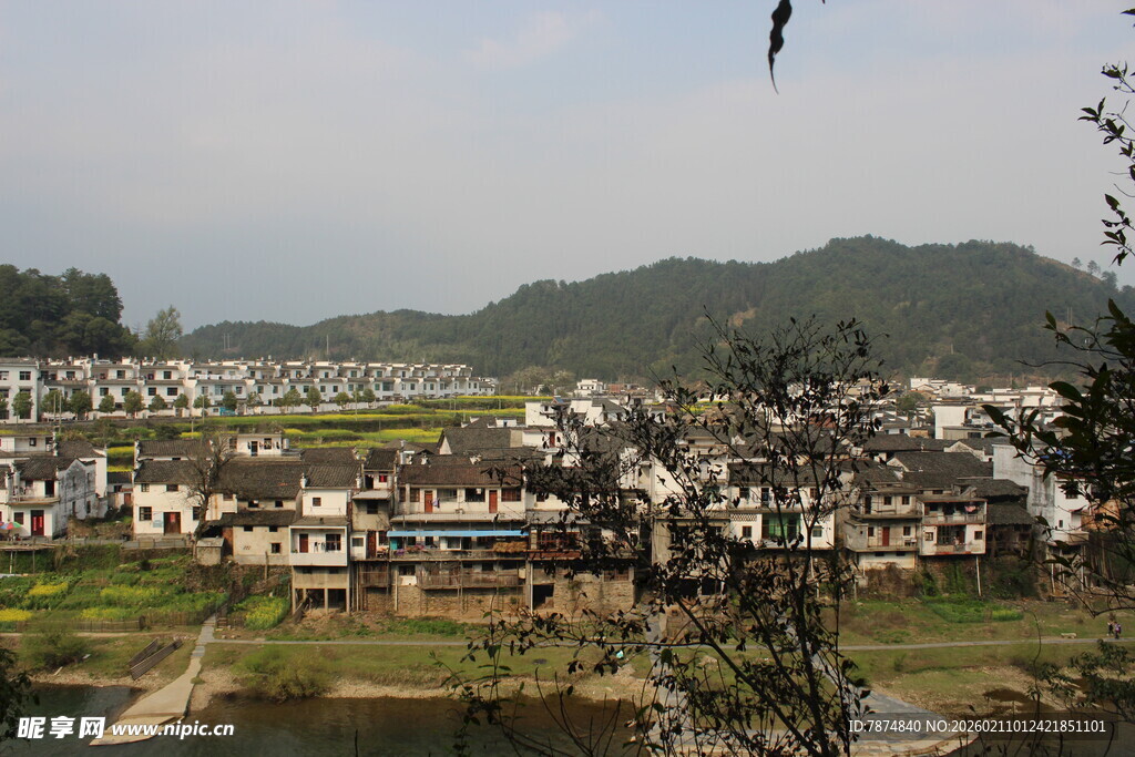 婺源江南水乡村落美景