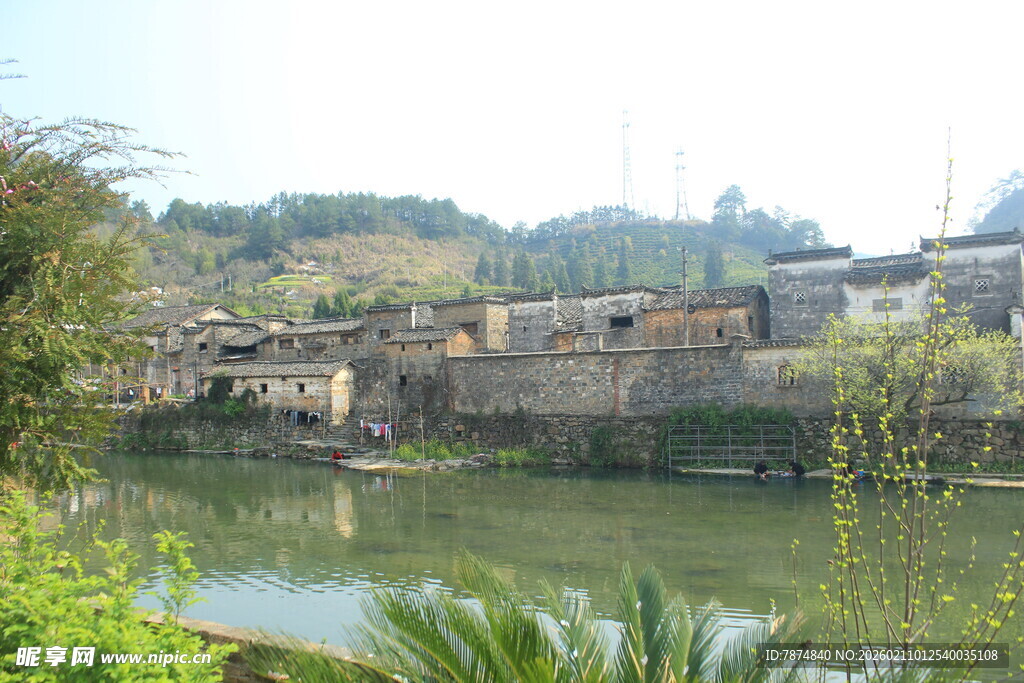 婺源宁静水乡村落景观