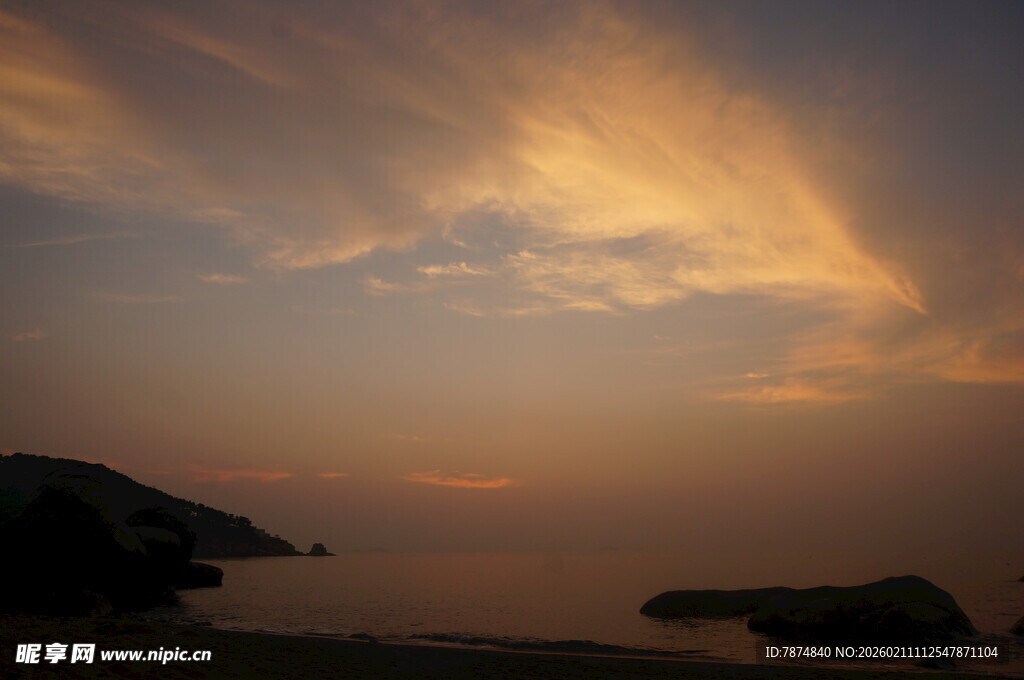 海边黄昏美景