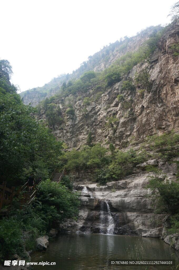 山间瀑布溪流美景
