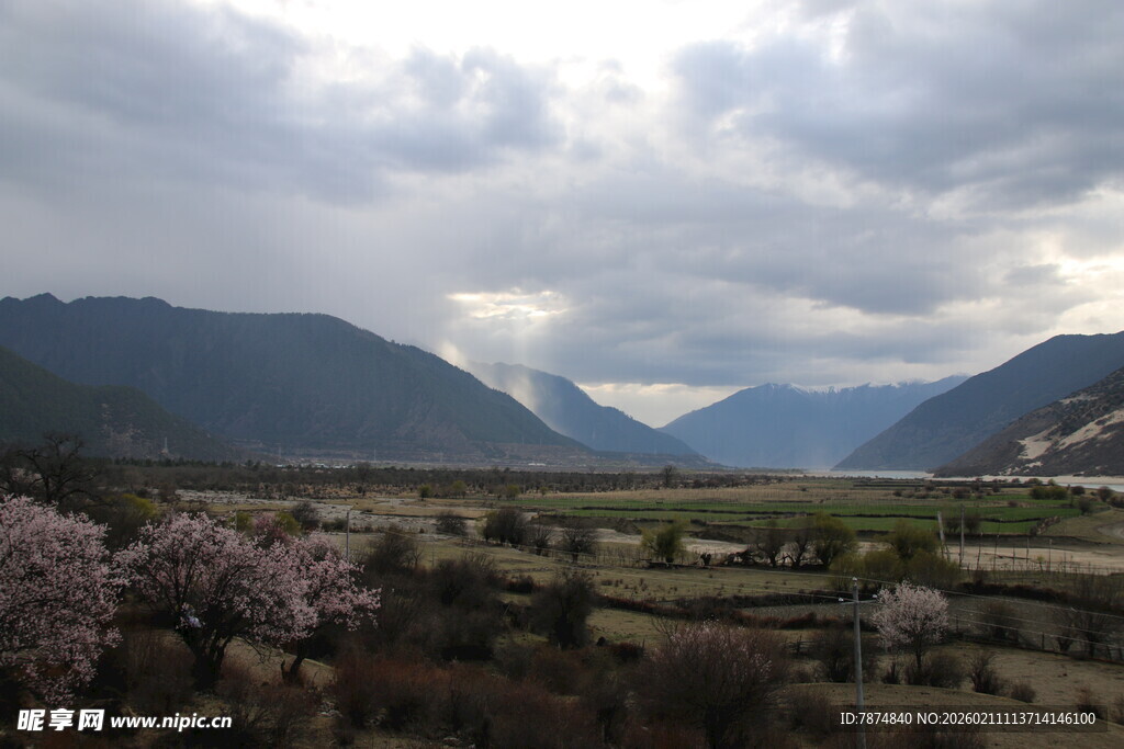 山间田园风光美景