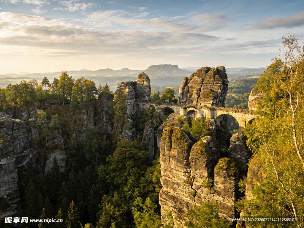 德国萨克森瑞士国家公园景观