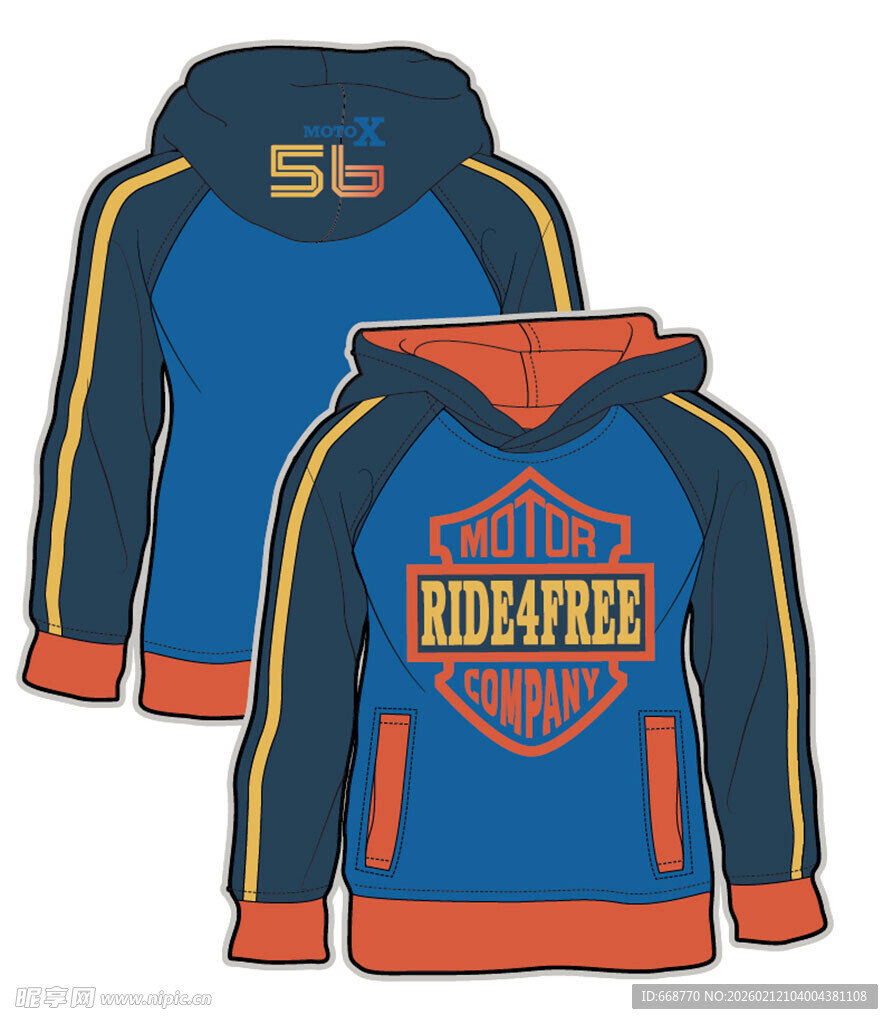 儿童连帽卫衣展示