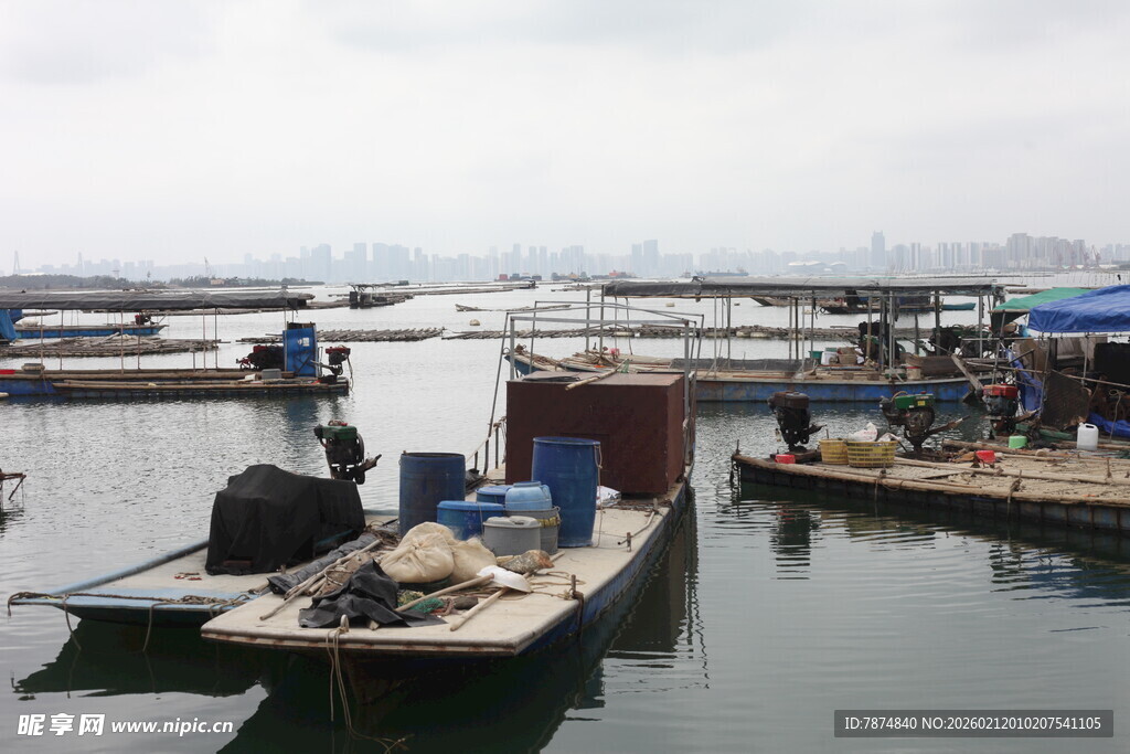湛江水上码头场景