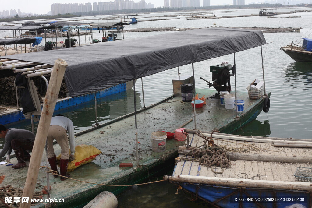 湛江水上渔村场景