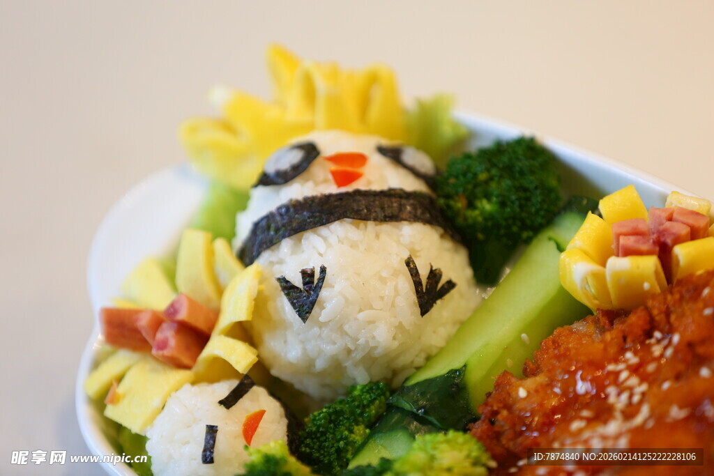 可爱卡通造型创意儿童餐