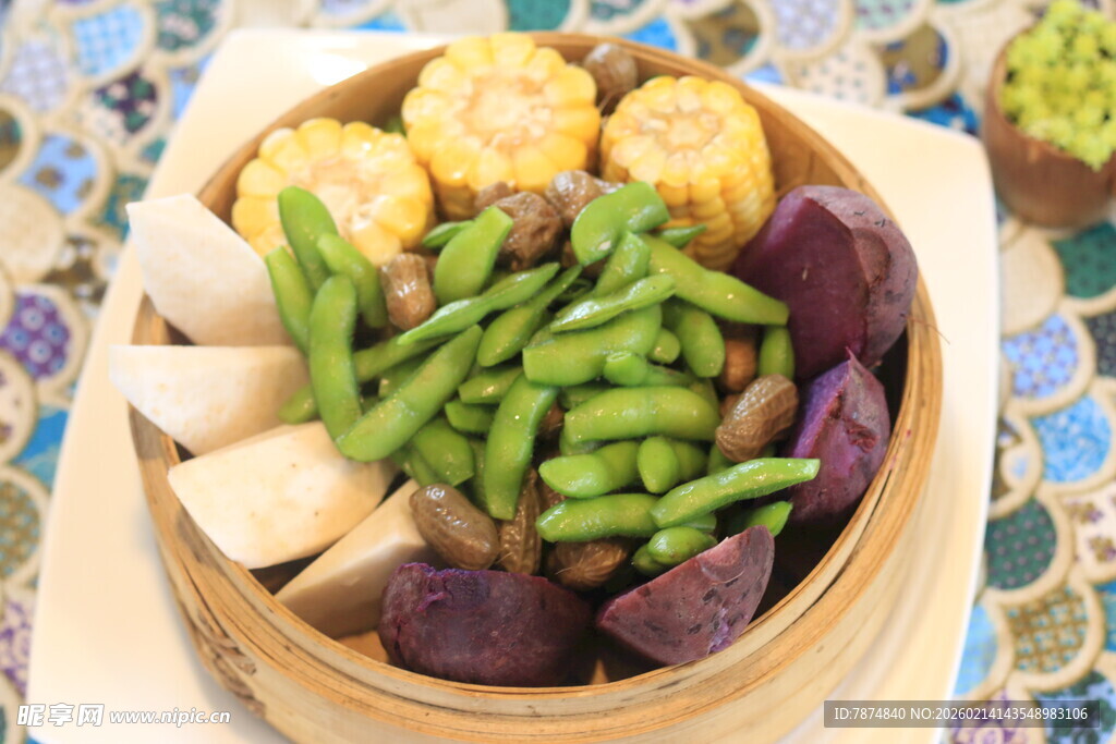 多彩蒸菜组合