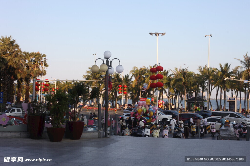 城市户外停车及绿植景观