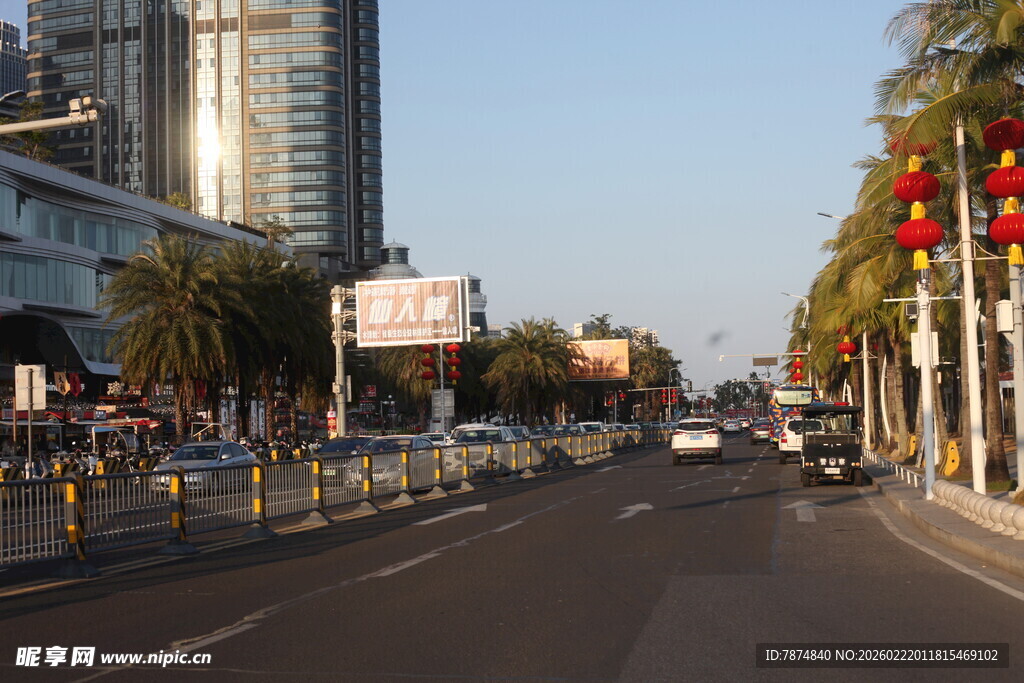 城市街道街景风光