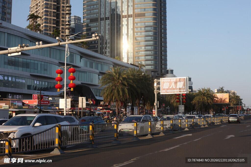 城市街道交通景象