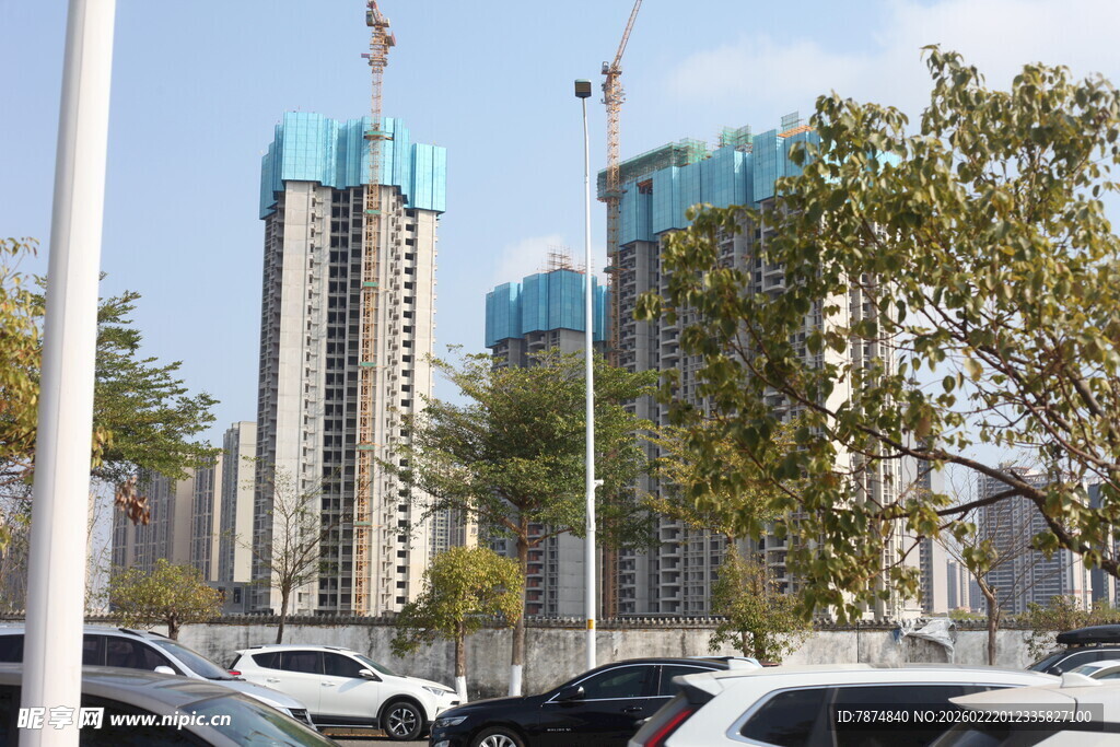 城市中林立的现代高楼大厦