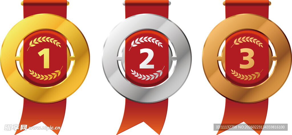 金色麦穗奖章 第一名奖牌