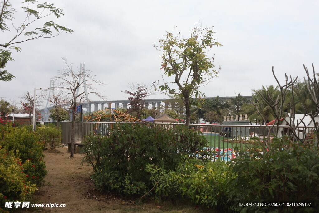 户外园林景观场景