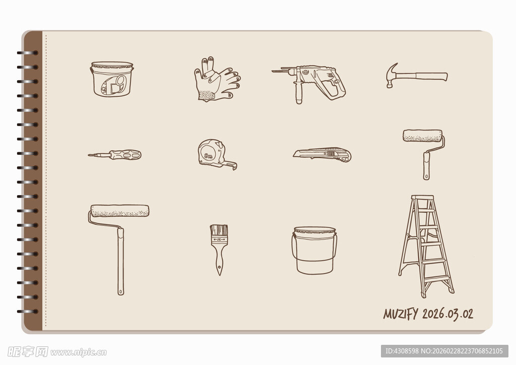 线圈本 12款入工具小物