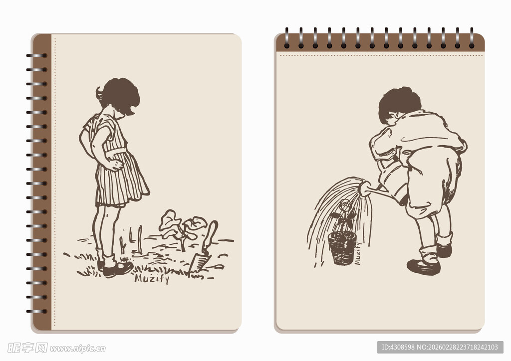 线圈本 种植的孩子