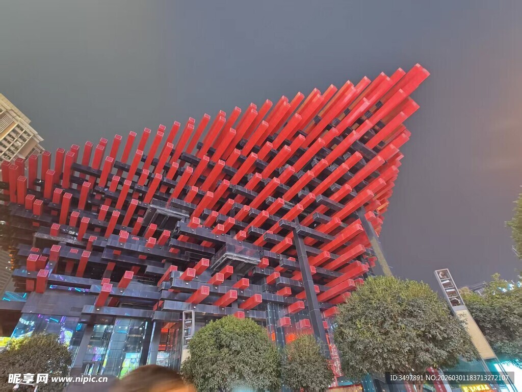 重庆红立方建筑艺术景观