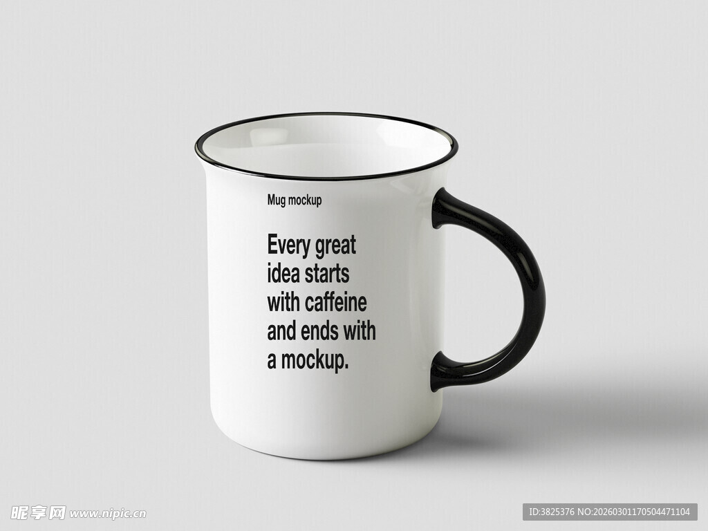 搪瓷杯马克杯样机展示