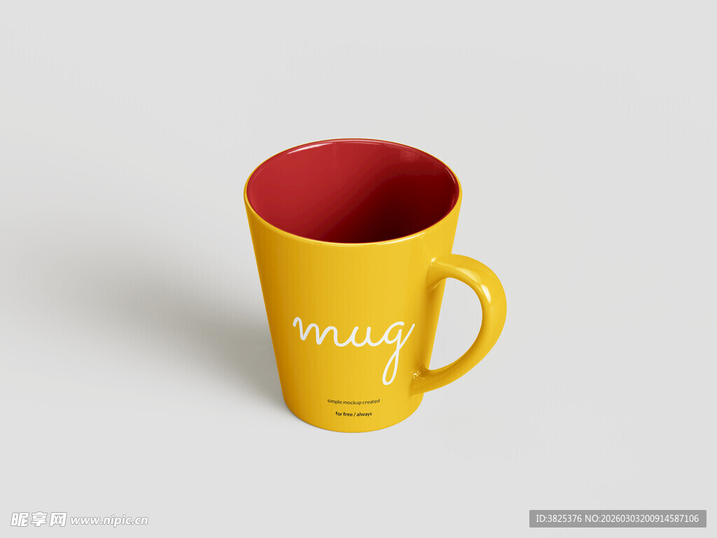 陶瓷马克杯设计展示样机