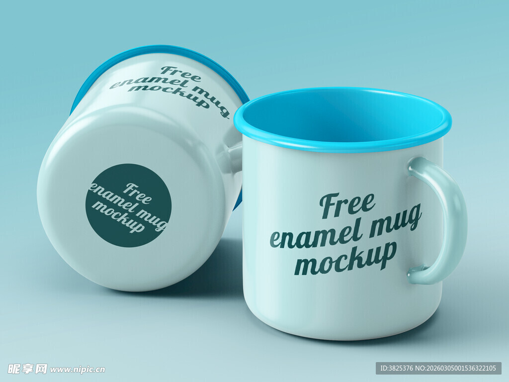 搪瓷水杯设计样机展示