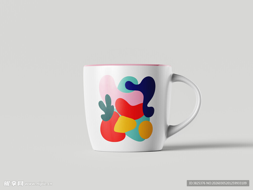 多彩图案陶瓷马克杯