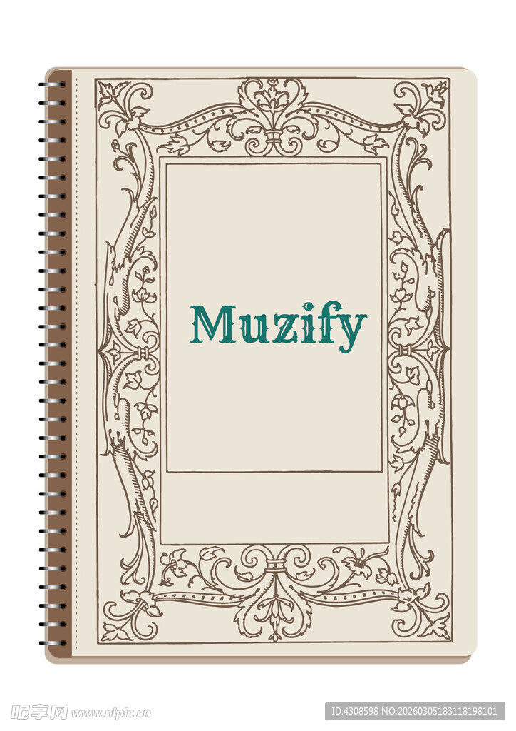 线圈本 复古边框