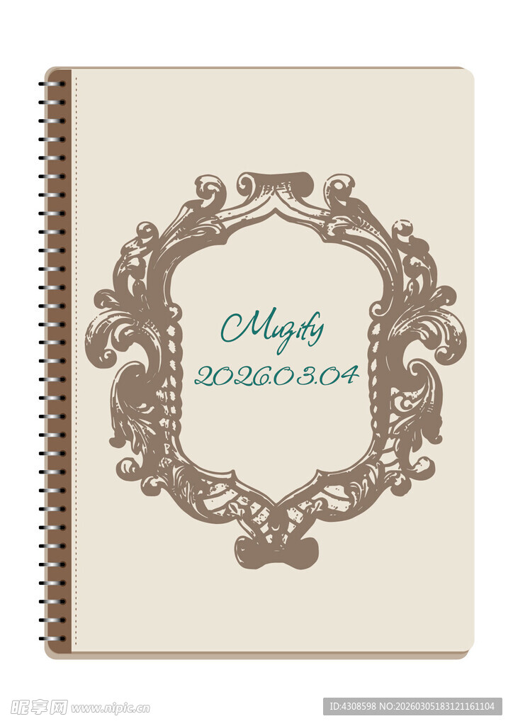 线圈本 复古边框