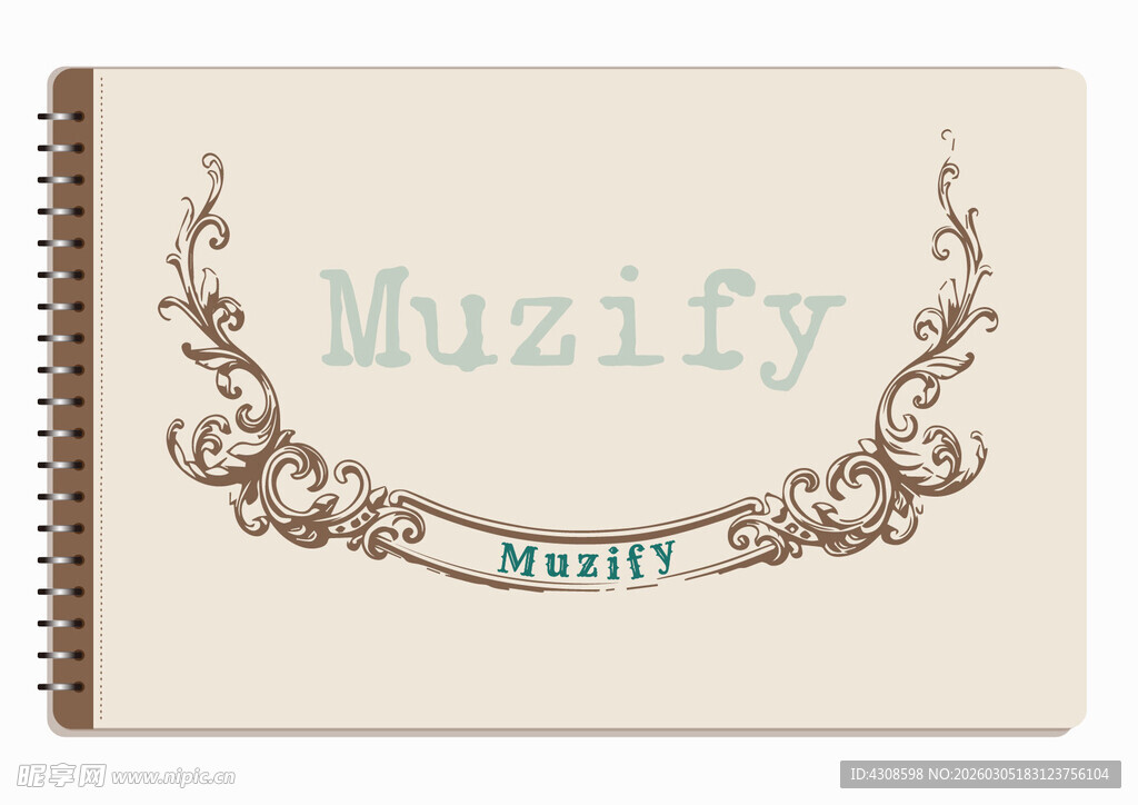 线圈本 复古飘带