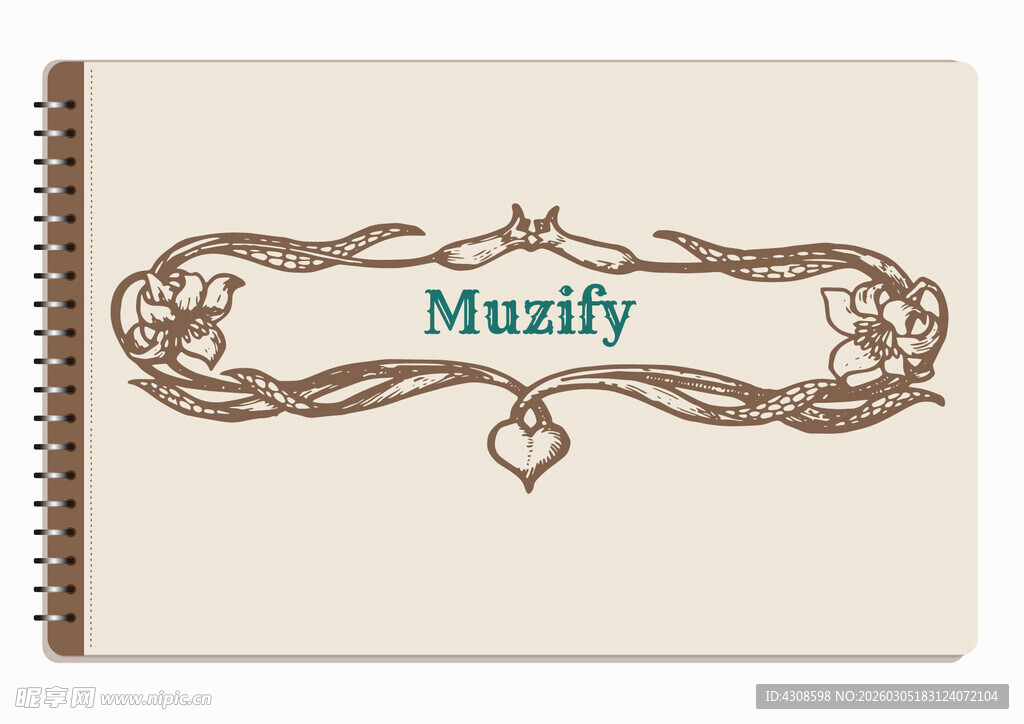 线圈本 复古边框