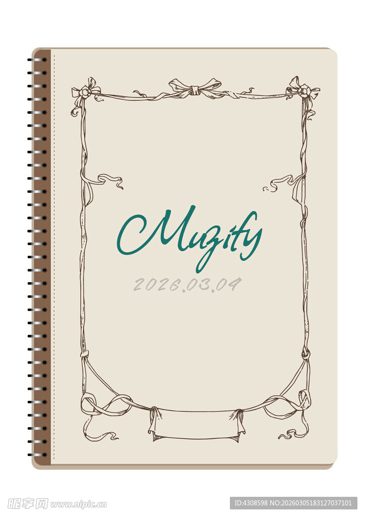 线圈本 复古边框