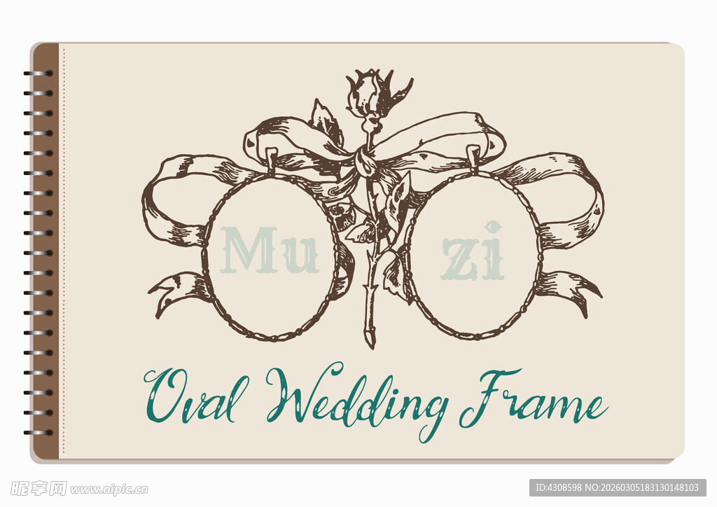 线圈本 复古边框