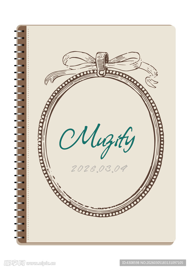 线圈本 复古边框