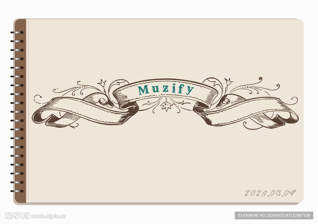 线圈本 复古飘带