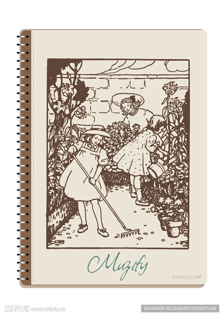 线圈本 花园女孩