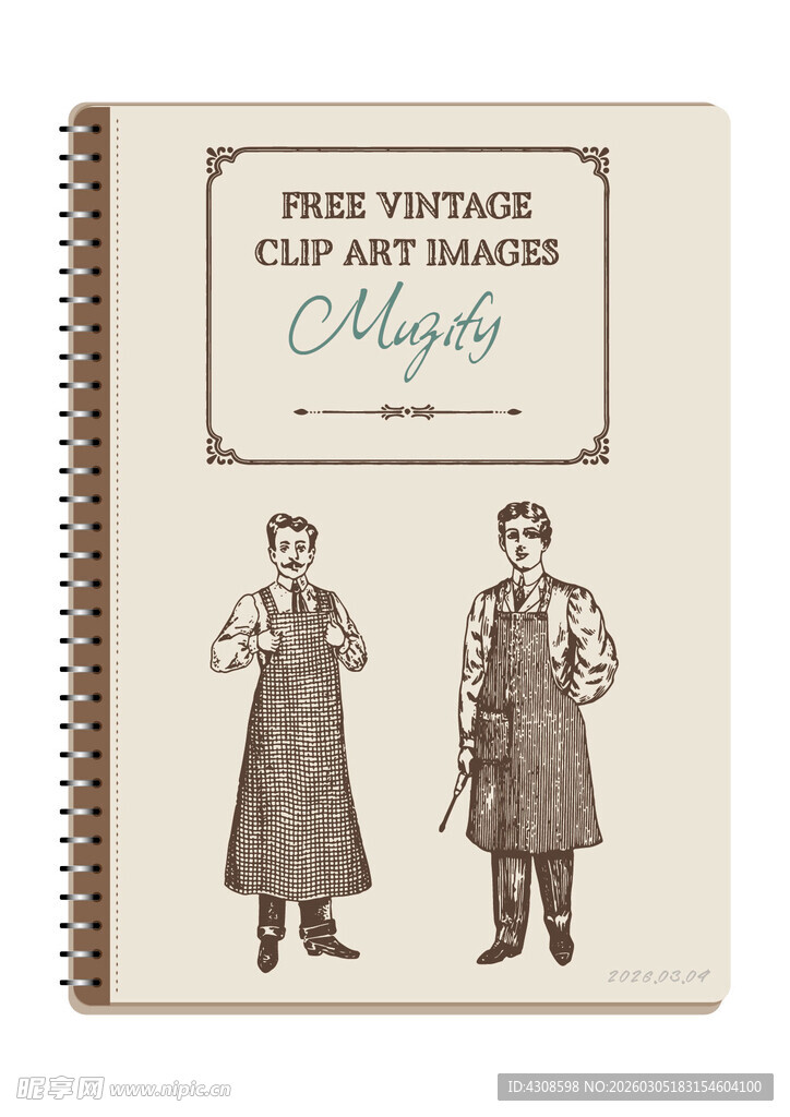 线圈本 复古绅士