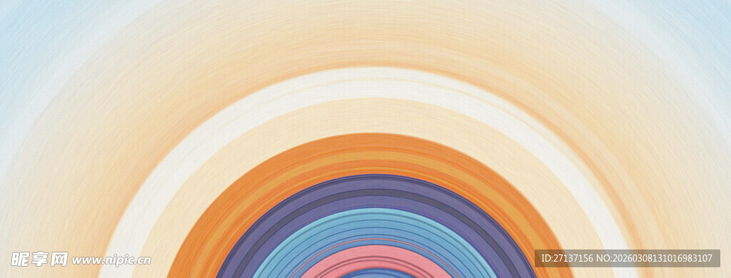 多彩渐变环形图案