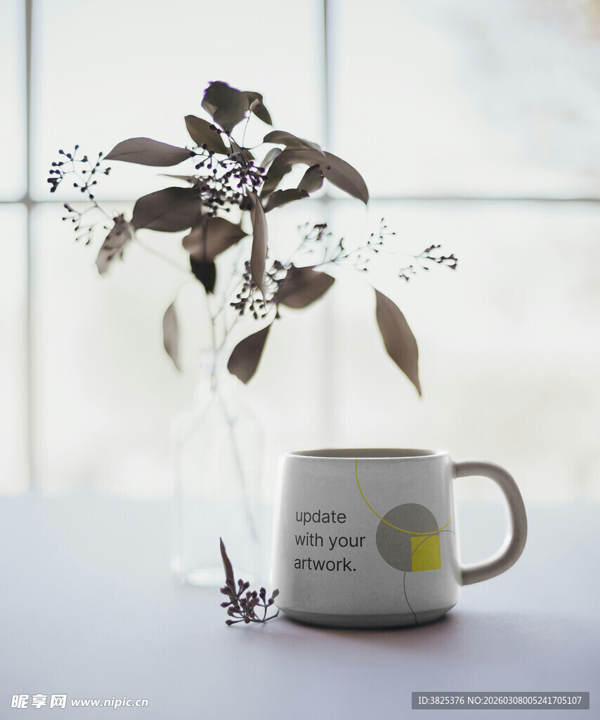 文艺清新ins风马克杯样机展示